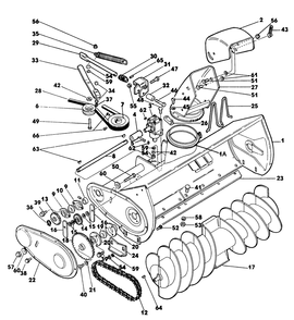 Collector Housing 3 Diagram and Parts List for 62542C (H00000001-H99999999)(1989) Lawn Boy Lawn Tractor